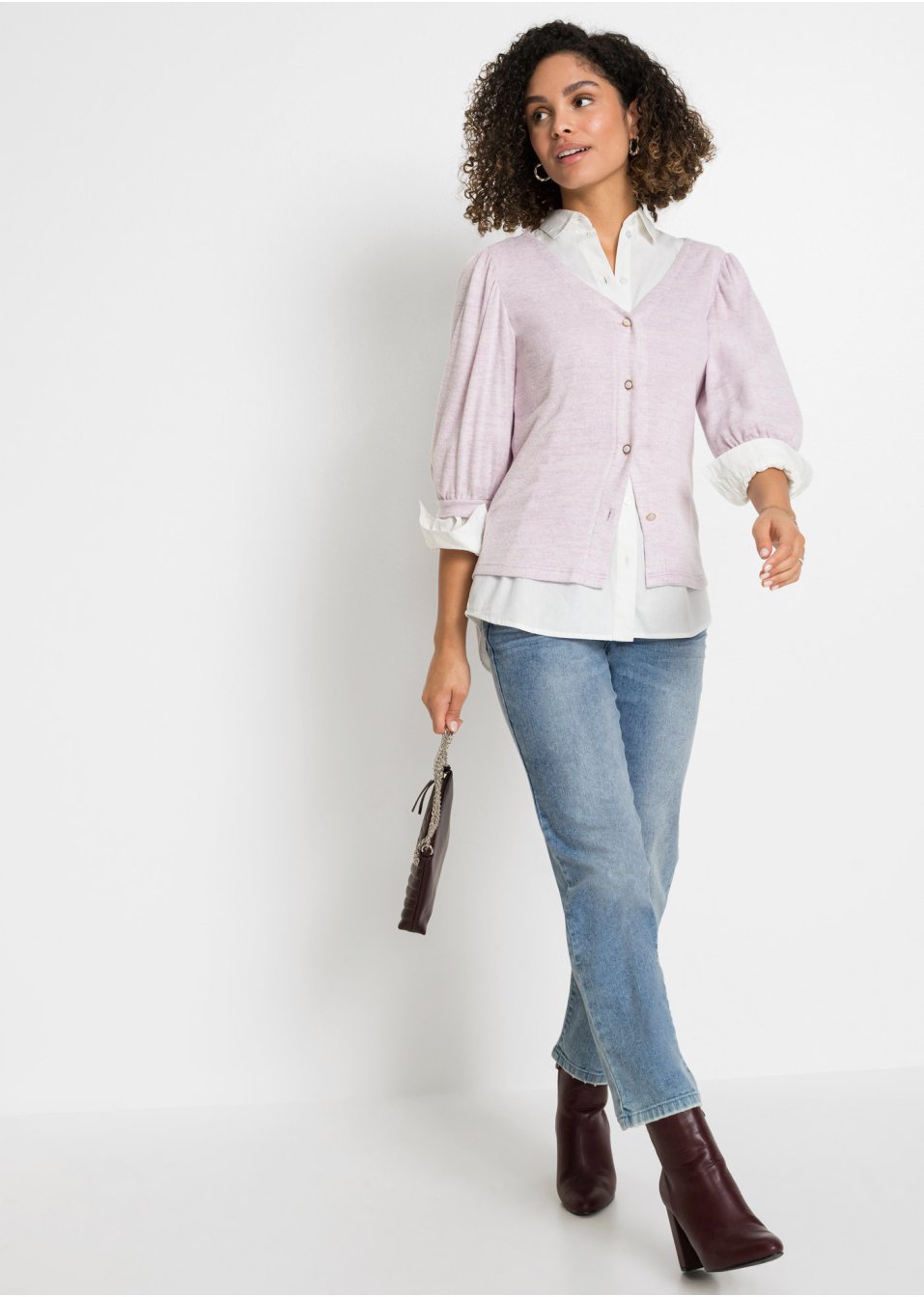 Jean mom en coton