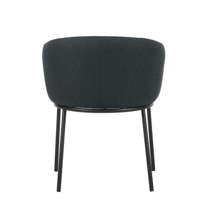 Fauteuil ARCO - 4 pieds métal - gris foncé