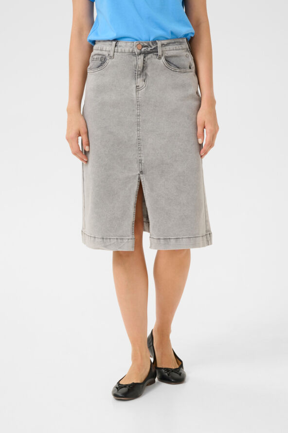 Cream CRJannie Denim Skirt Michigan medium grey denim