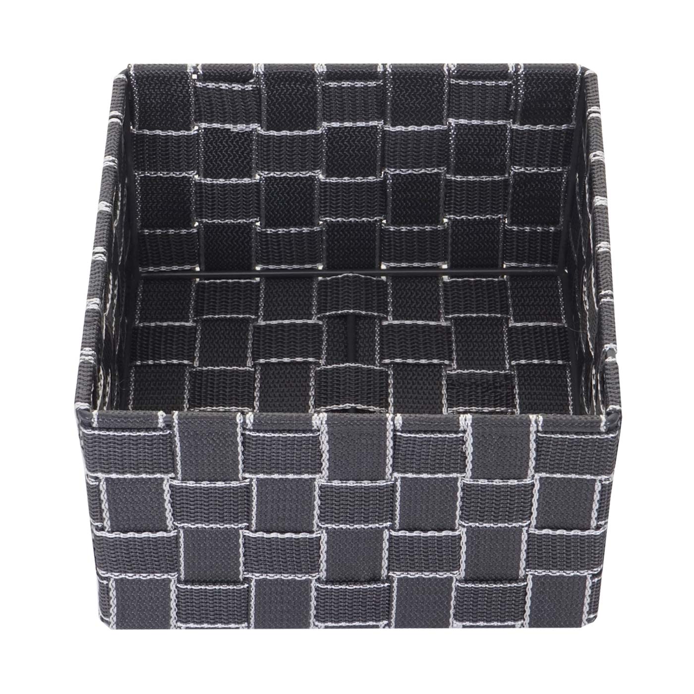 Aufbewahrungskorb MCW-C37, Dekokorb Korb Körbchen Aufbewahrung Regalkorb Deko 12x19x19cm ~ dunkelgrau