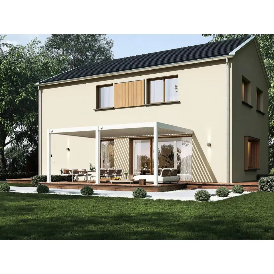 Orion Deluxe overkapping muur 400 x 600 cm wit
