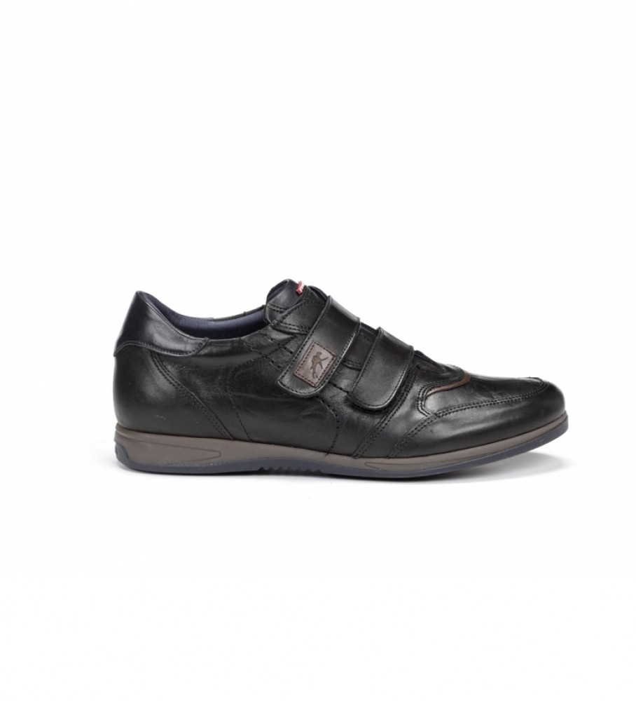 Sapatos Fluchos Grisslie 9262 em couro preto