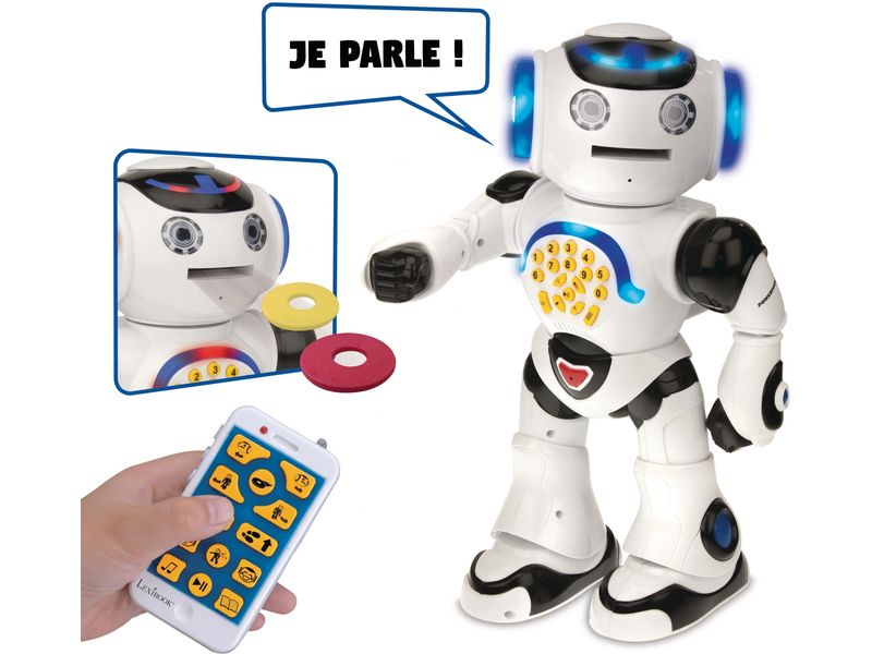 Lexibook Powerman Roboter -FR- Interaktiver Roboter zum Spielen und Lernen mit Fernbedienung