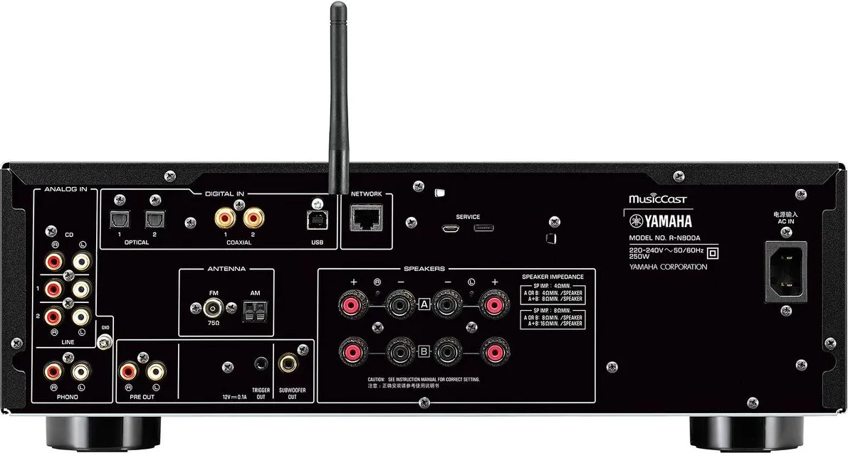 Yamaha R-N800A Noir   Yamaha MusicCast 20 (WX-021) Noir Amplis hi-fi stéréo