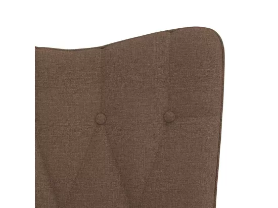 Chaise à bascule Marron Tissu