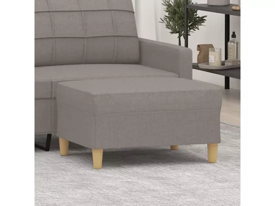 Repose-pied Taupe 70x55x41 cm Tissu