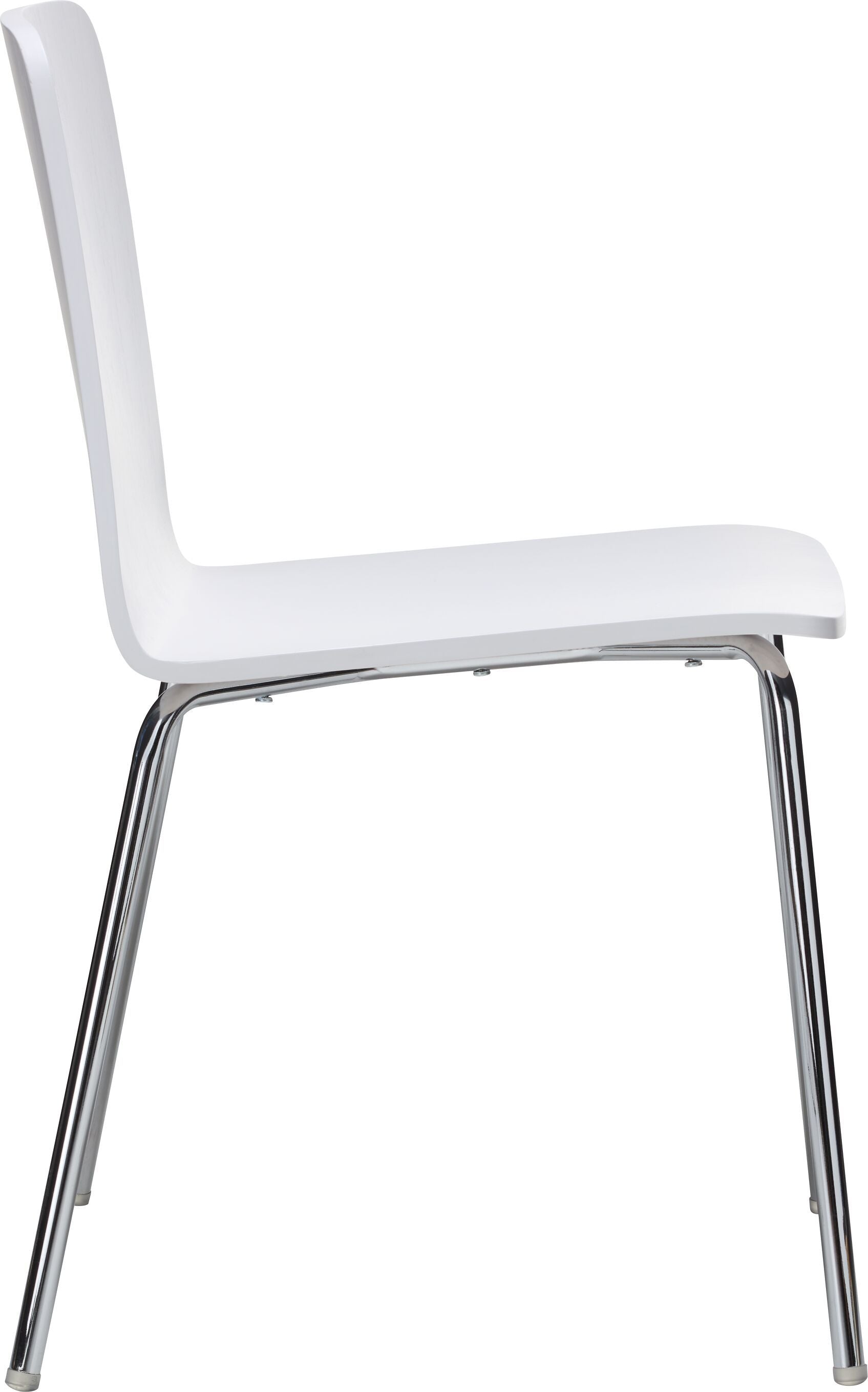 VITO Stuhl - Weiss / B: 42.5 cm x T: 52.0 cm x H: 78.0 cm