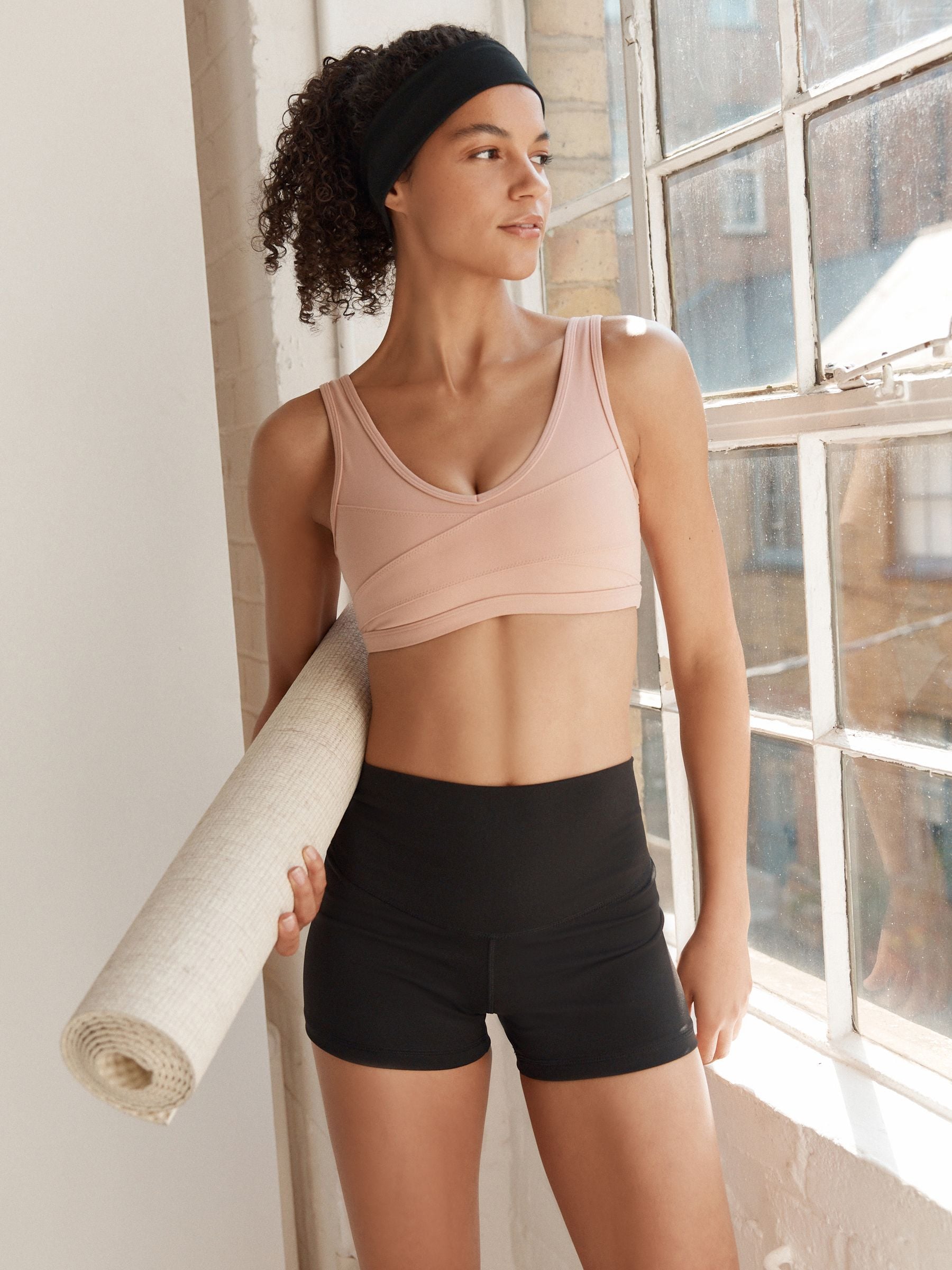 Zwart - Sports Dry Tech buikcorrigerende short