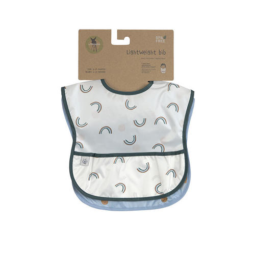 Lot de 2 bavoirs av. poche Smile - LASSIG