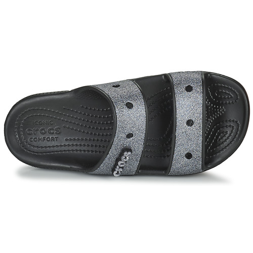 Crocs - CLASSIC CROC GLITTER II SANDAL - Noir