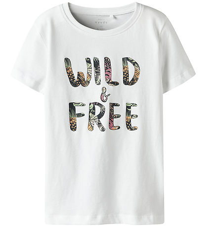Name It T-Shirt - Noos - NkfVanaya - Bright White/Wild & Gratis