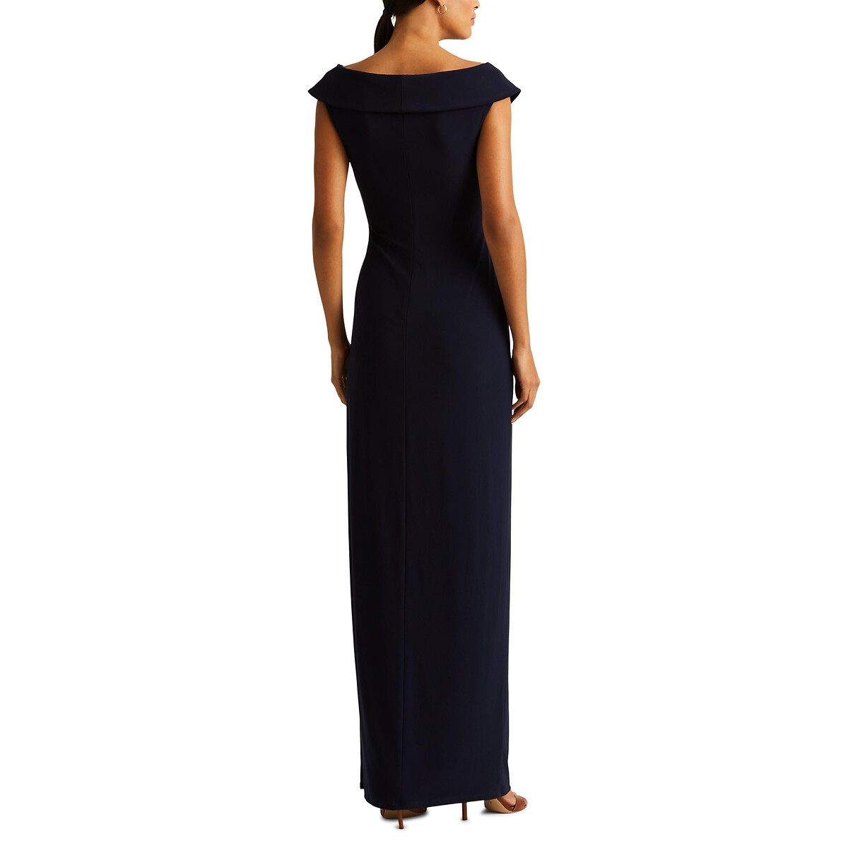 LAUREN RALPH LAUREN<br>Vestido longo com fendas laterais