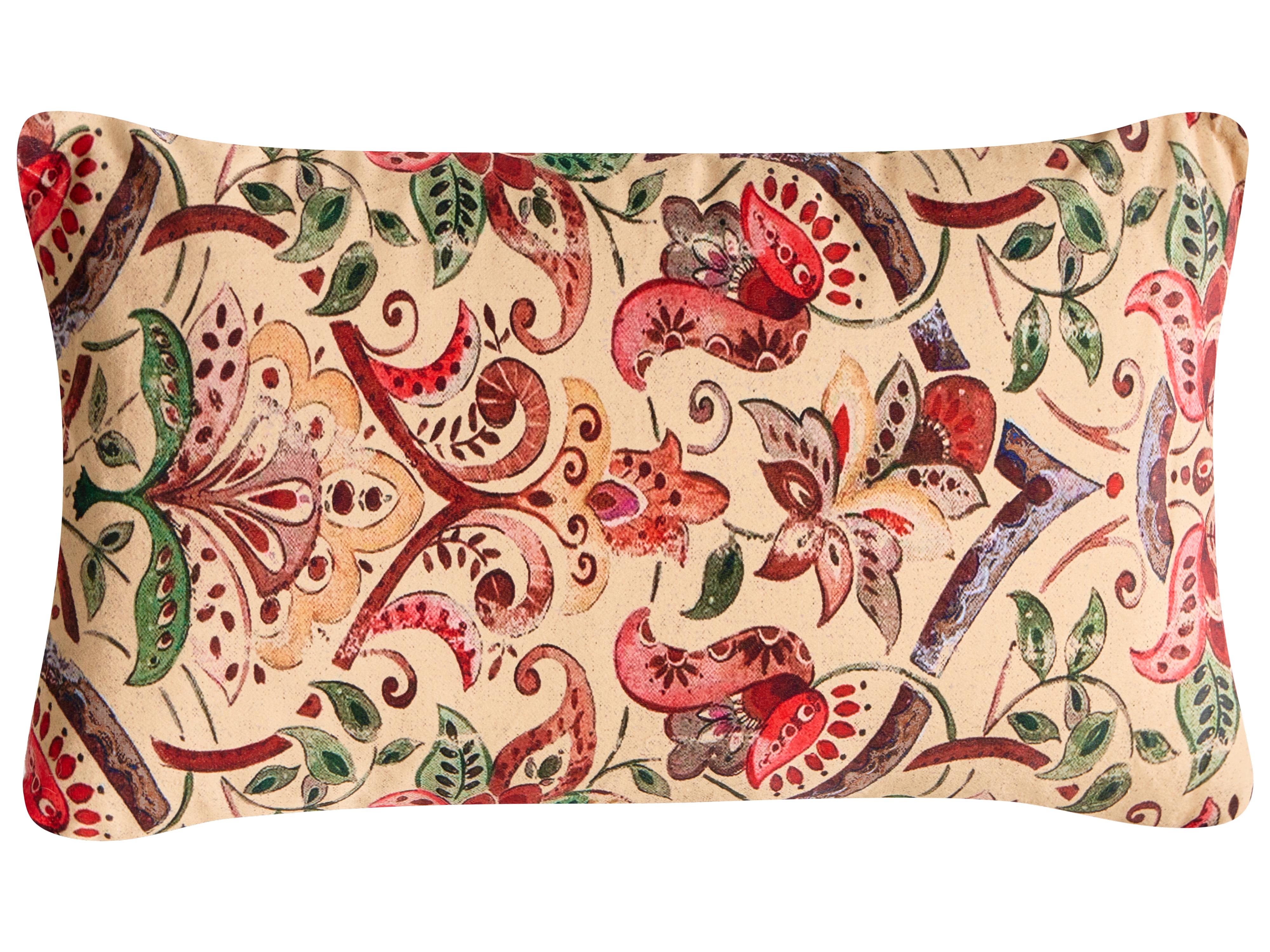 Set van 3 sierkussens DYERA Katoen 30 x 50 cm 45 x 45 cm Meerkleurig bloempatroon