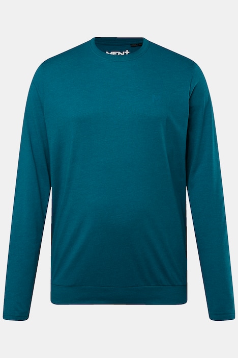 Men+ Langarmshirt, Bauchfit, Spezialschnitt, Basic, Rundhals, bis 8 XL