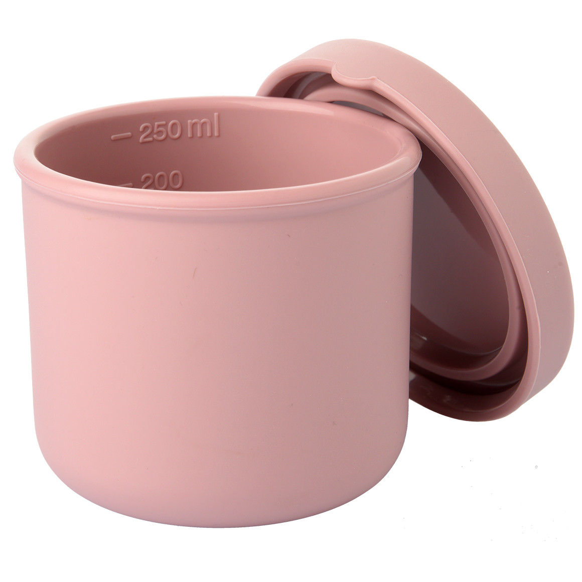 Topomini Pure Collection Kleine Silikon-Dose mit Deckel altrosa
