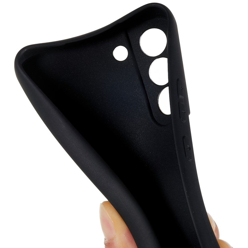 Samsung Galaxy S22 5G Gummi Case Hülle mit Kameraschutz - Schwarz (Matt)