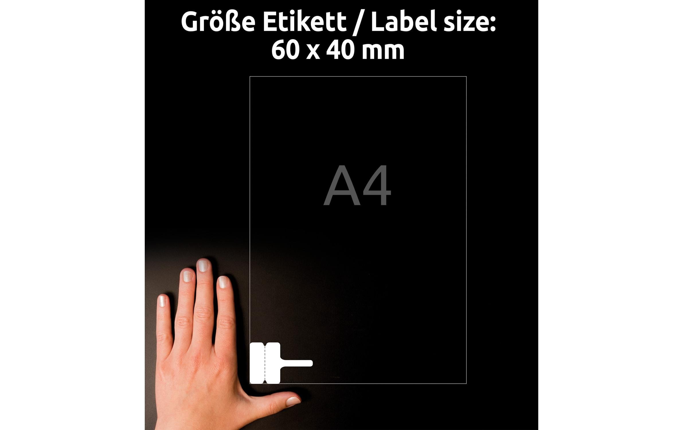 Typenschild-Etiketten L7950-20 60 x 40 mm KabelbeschriftungEtiketten für Kabelbeschriftung