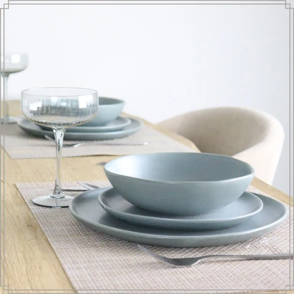 OTIX Ontbijtborden Bordenset 6 Persoons Dessertbord 21cm Aardewerk OAK