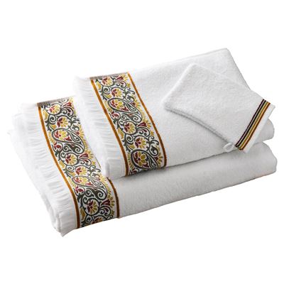 Linge de toilette liteau arabesque - 450 g/m²