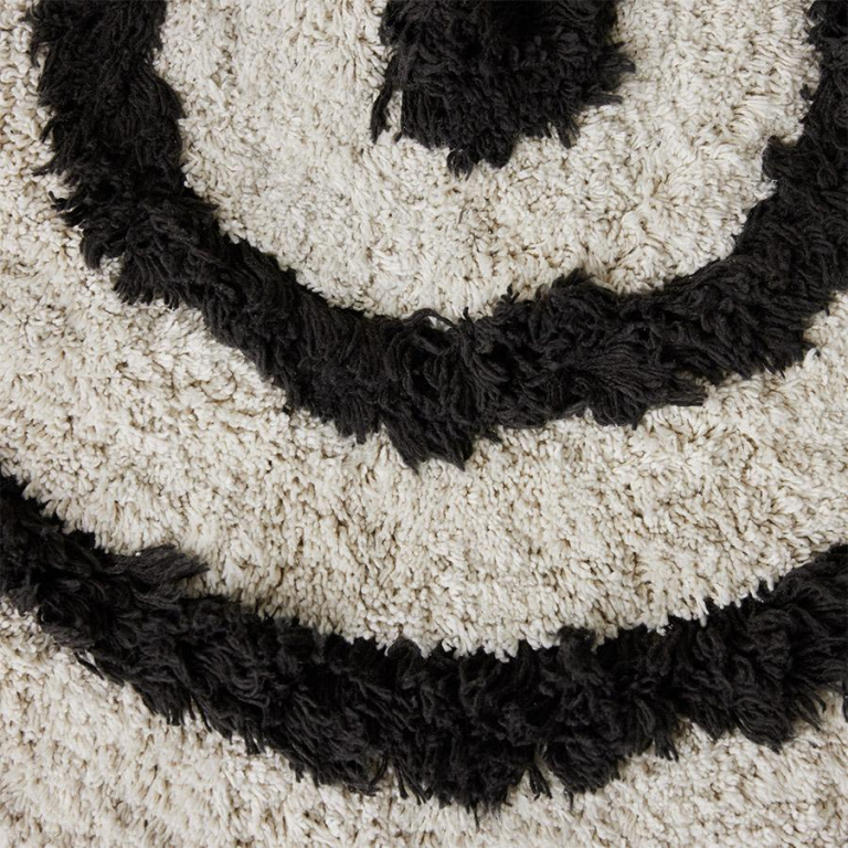HKliving Round badmat Ø80 monochroom