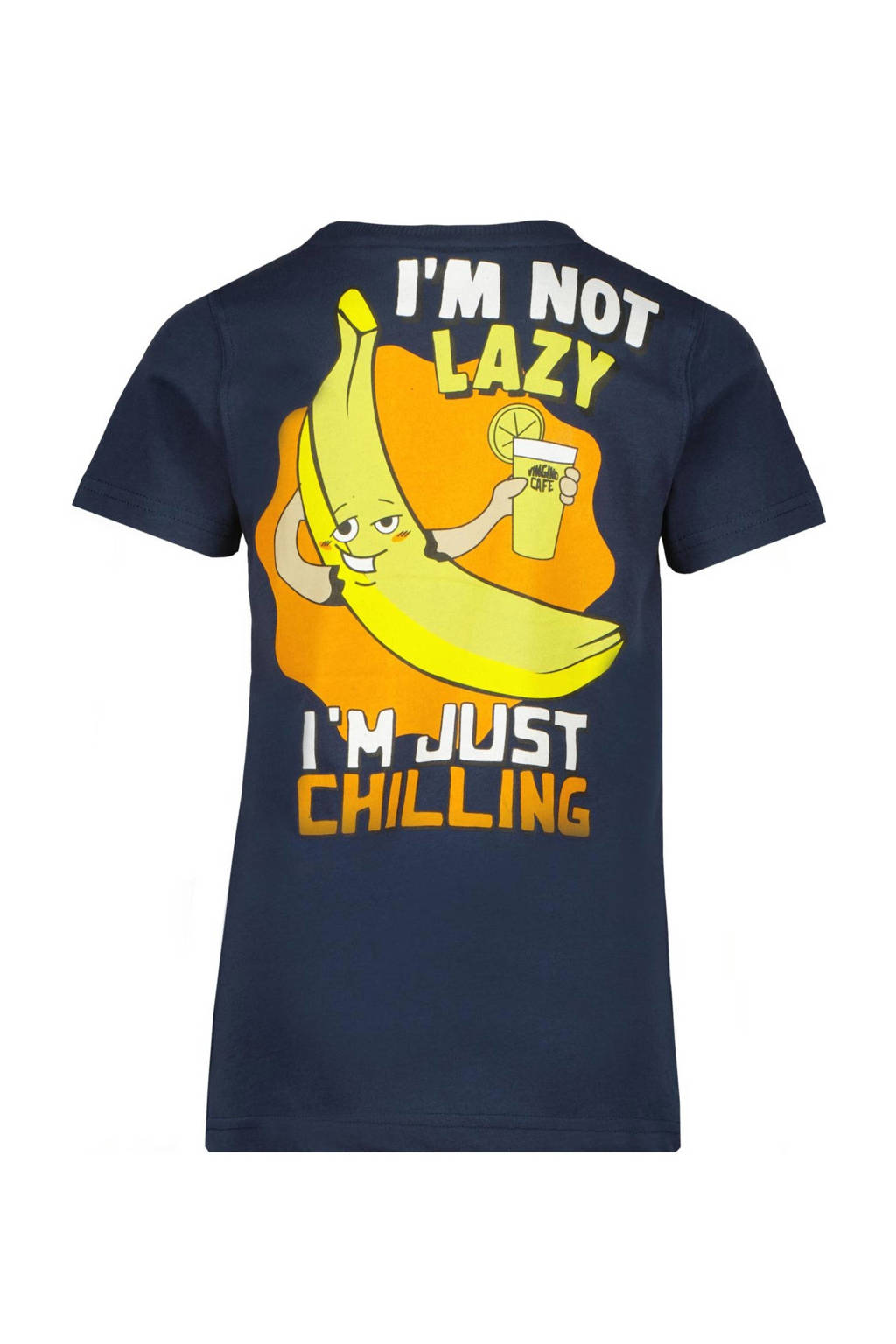 Vingino T-shirt HESK met backprint donkerblauw