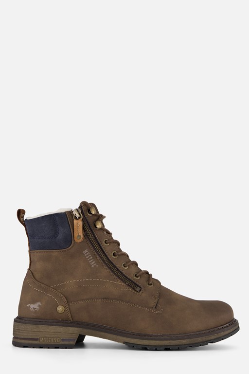 Mustang Veterboots bruin Synthetisch