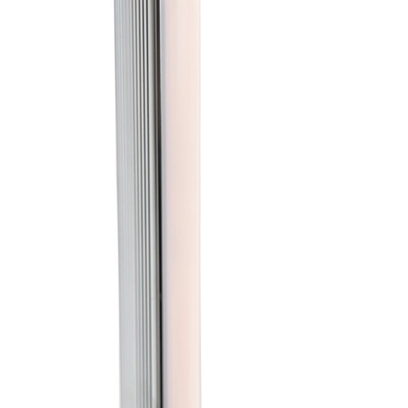 QAZQA - Moderne LED-vloerlamp Chroom - Line-up Dimmer | Dimbaar | Woonkamer | Slaapkamer - Rond staal - | (Niet-vervangbare) LED