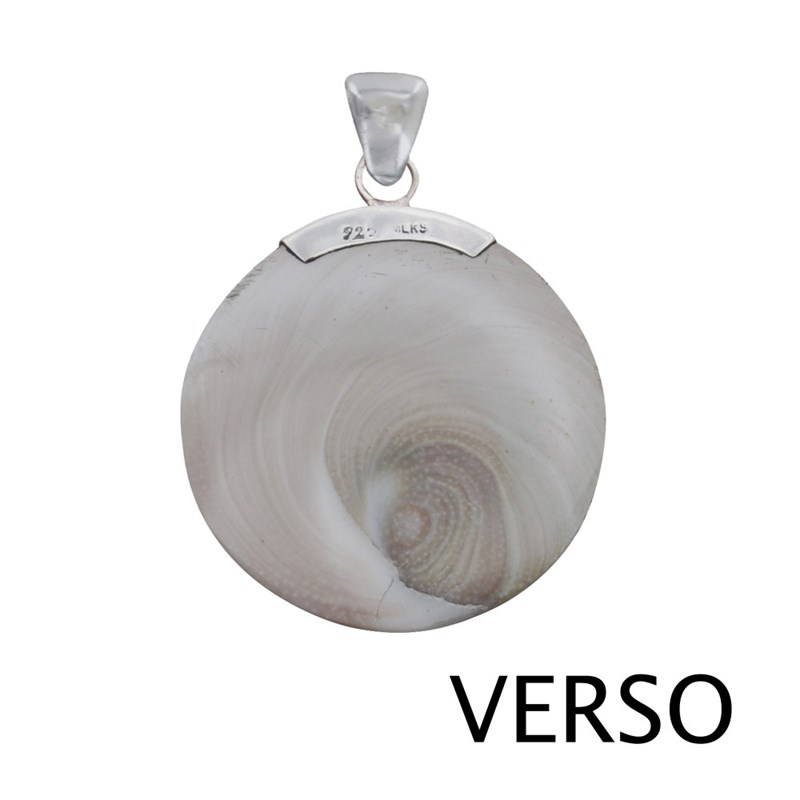 Pendentif Argent Oeil de Sainte Lucie