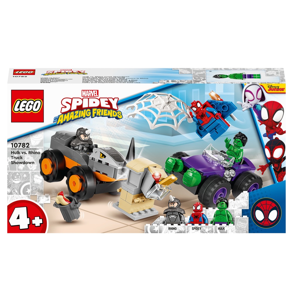 LEGO Marvel 10782 Hulk vs. Rhino Monster Truck Showdown Set
