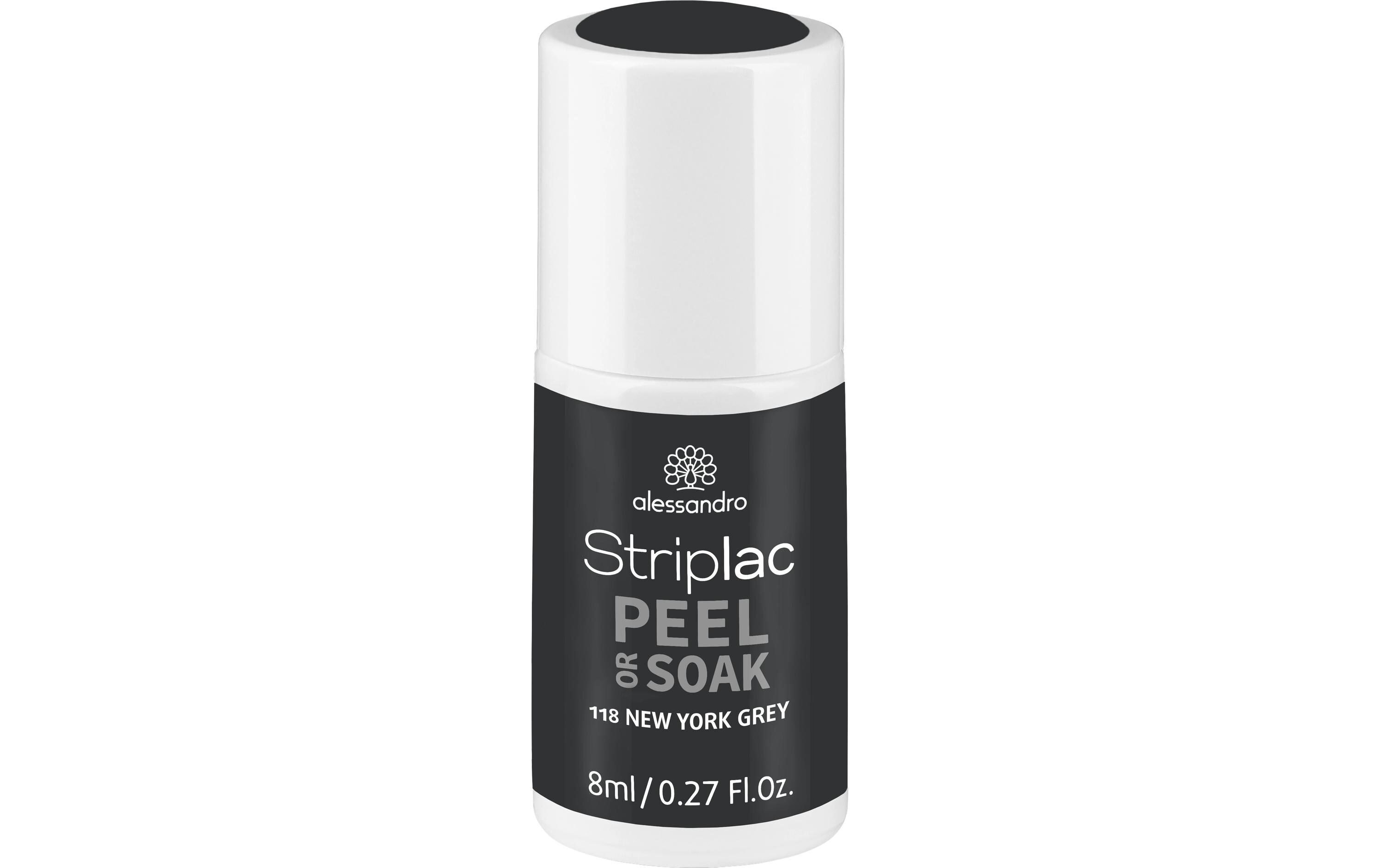 Nagellack Striplac 118 New York GreyKratz- und splitterfester UV-Nagellack