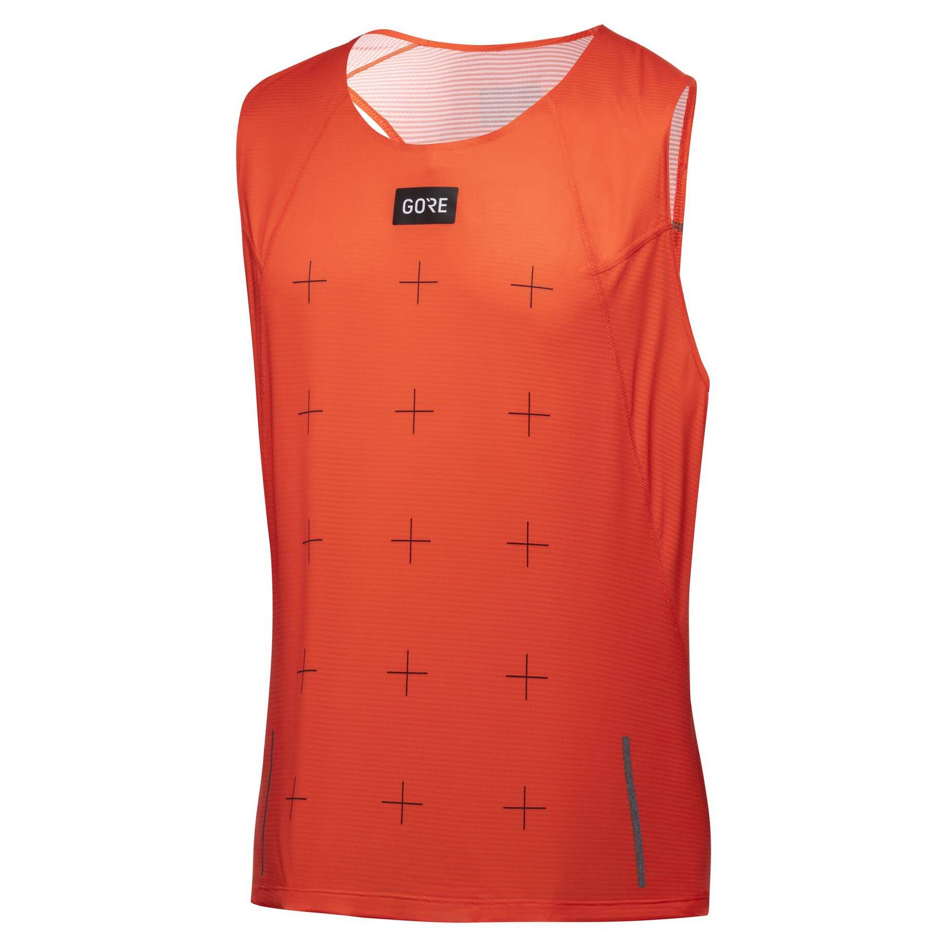 GOREWEAR| Herren Laufshirt CONTEST DAILY SINGLET orangerot