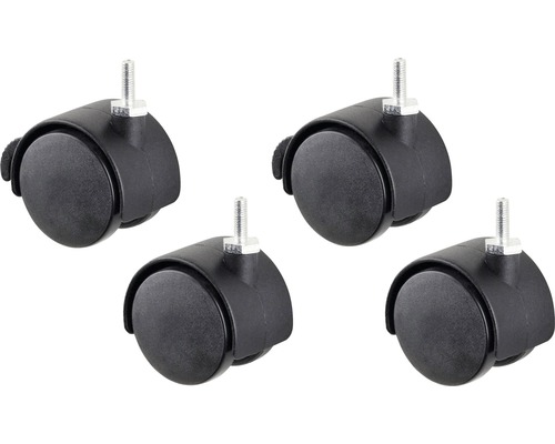 Wielen voor stellingbakbak, 4 stuks