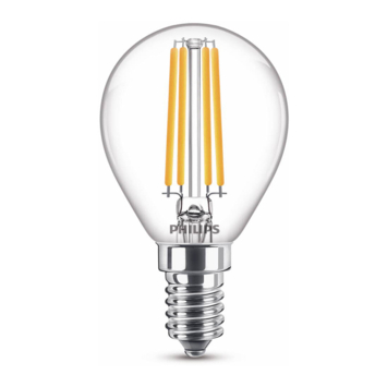 Philips LED kogel E14 40W filament helder warmglow dimbaar