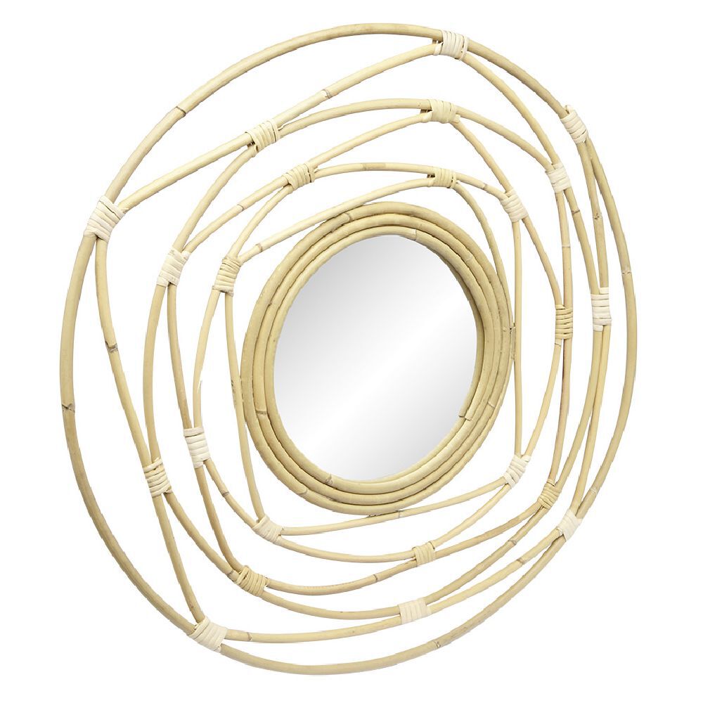 Miroir rotin naturel Ø58 cm