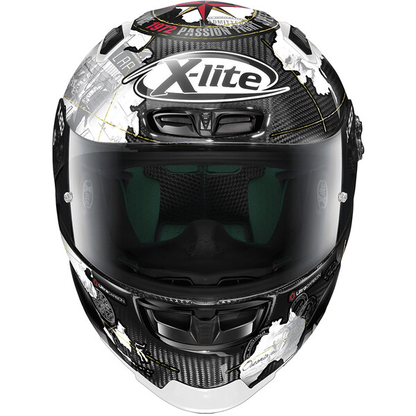 X-lite - Casque X-803 RS Ultra Carbon Replica Carlos Checa Noir / Blanc