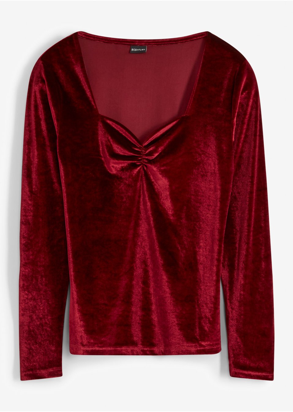 T-shirt manches longues en velours