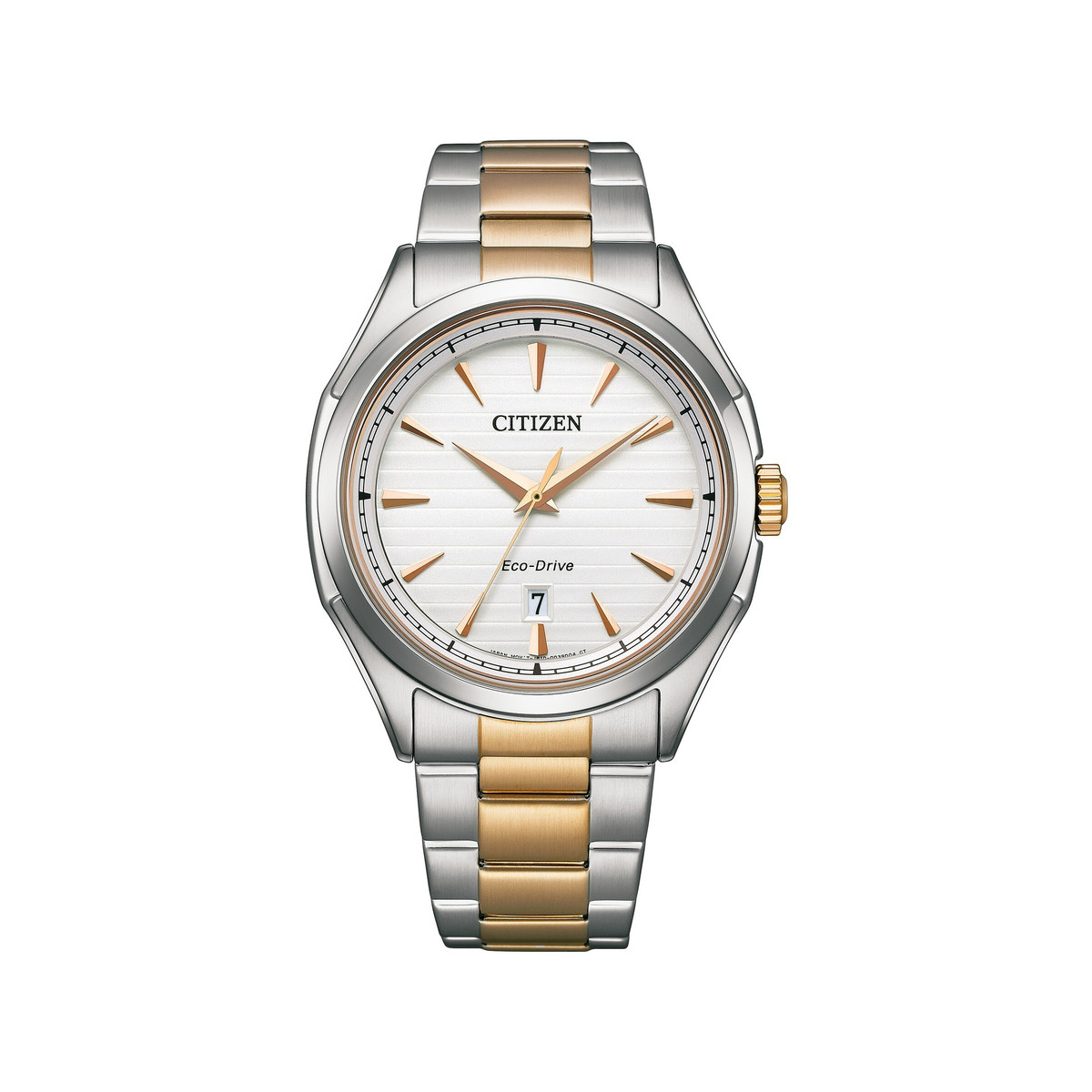 Montre CITIZEN platform classic homme eco-drive bracelet acier bicolore jaune