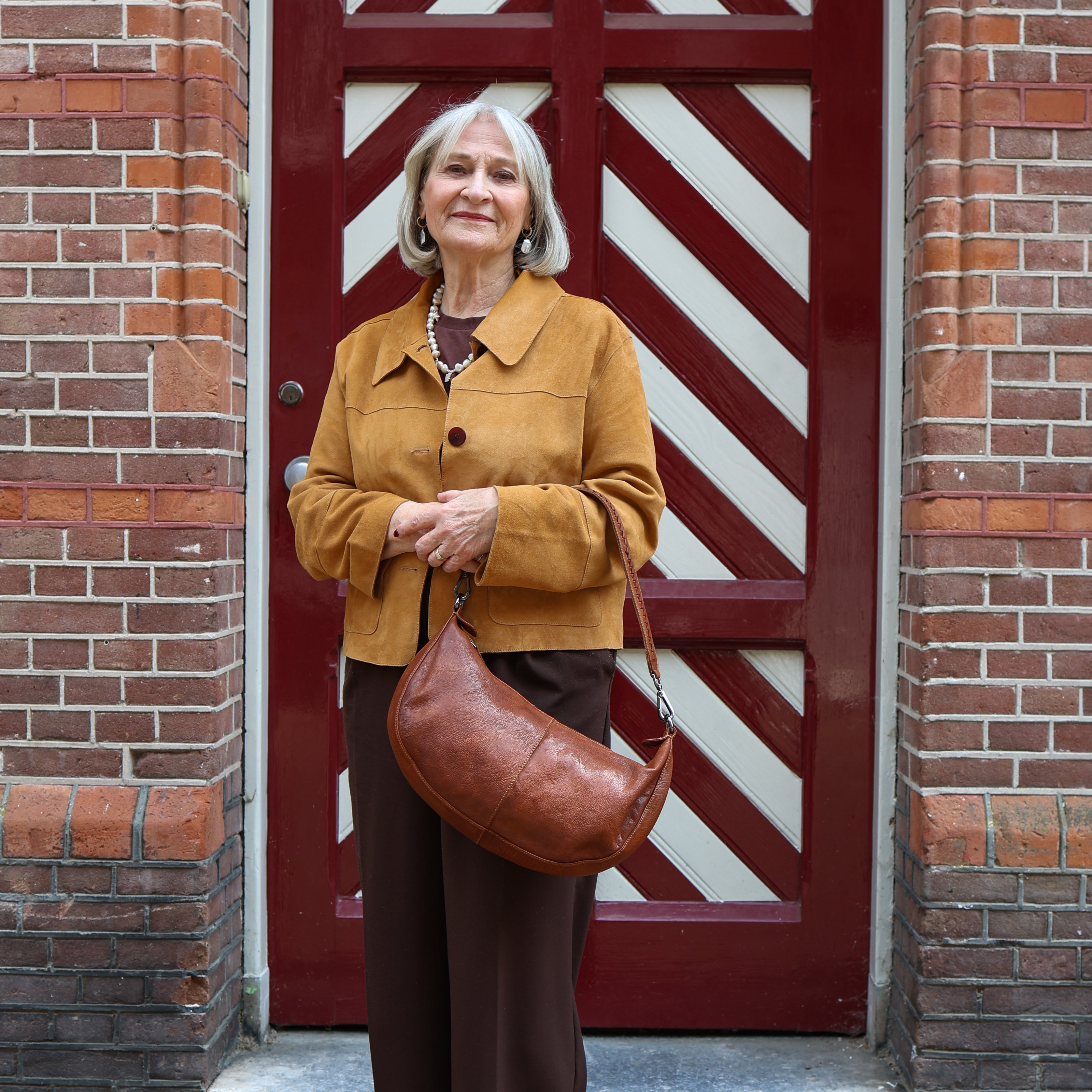 Middelgrote buideltas 'Ilse' zwart Black