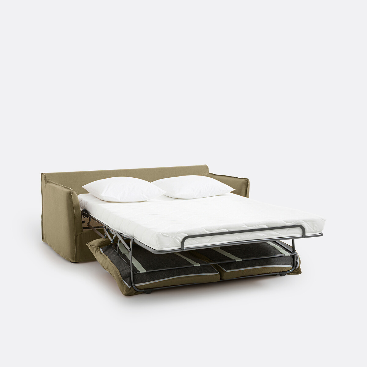 LA REDOUTE INTERIEURS<br>Slaapbank H14 cm, gekreukt linnen, Odna