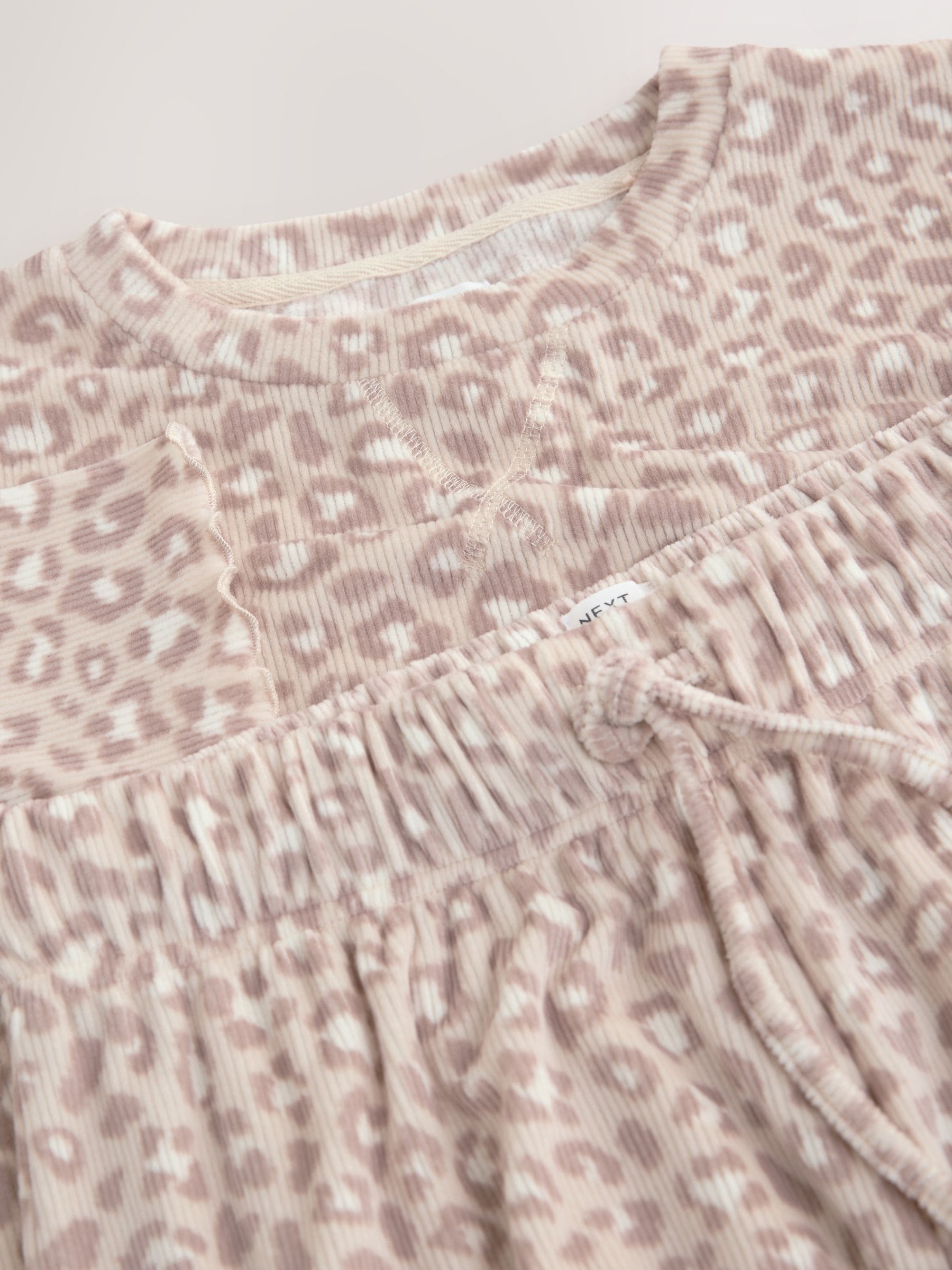 Neutraal met dieren - Getextureerde superzachte pyjama met lange mouwen