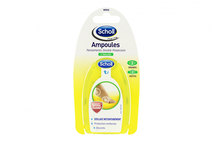 5 pansements ampoules double protect