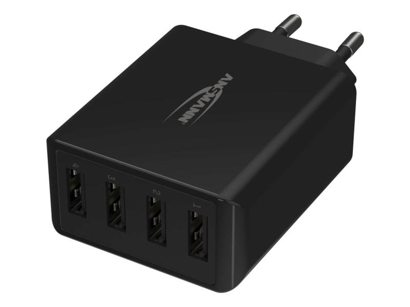 Ansmann USB-Wandladegerät Home Charger HC430, 4x USB, 30 W, Leistungsstarker Indoor USB-Ladeadapter