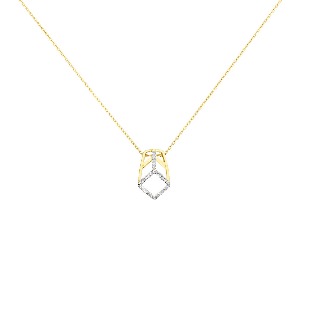 Collier Or Jaune Diamant