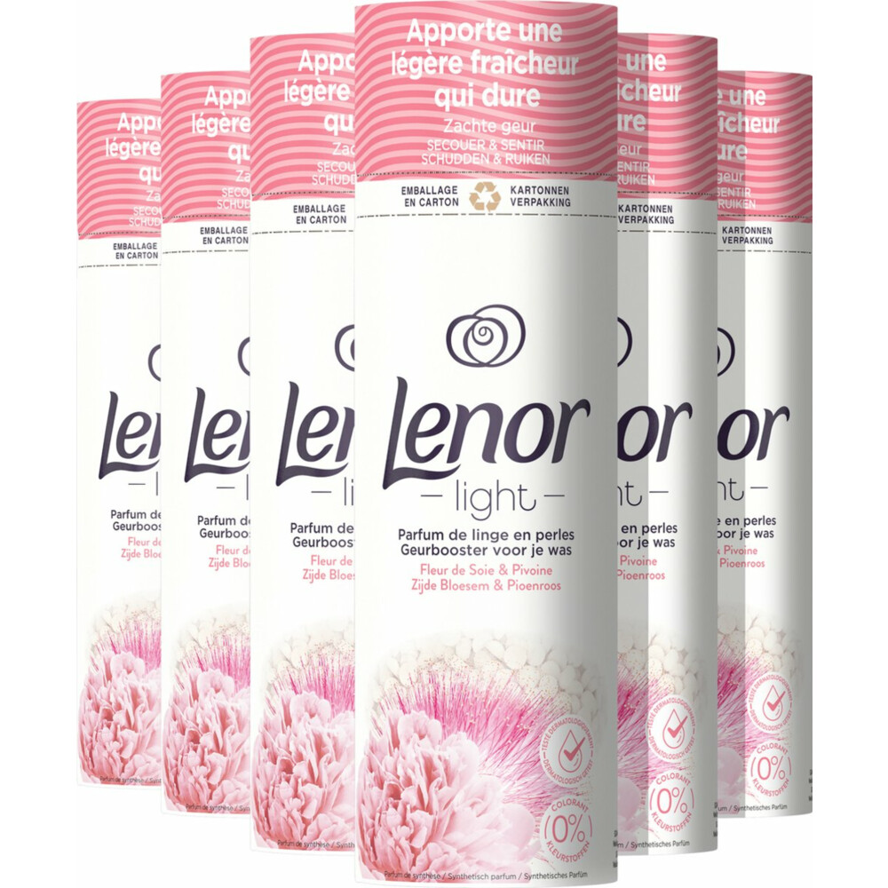 6x Lenor In-wash Geurbooster Zijdebloesem & Pioenroos 19 wasbeurten235 gr