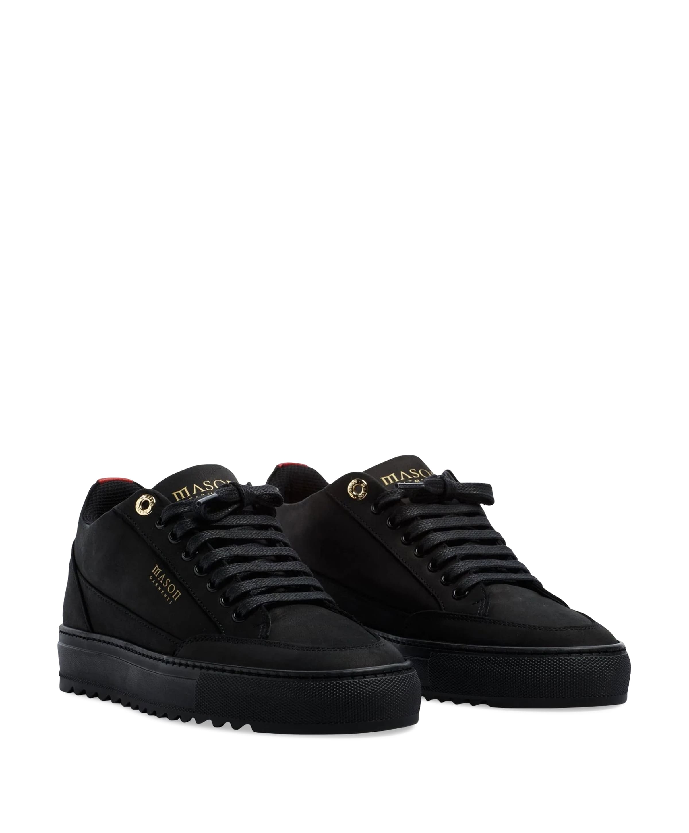 Mason Garments Tia Nabuk ESS heren sneakers zwart
