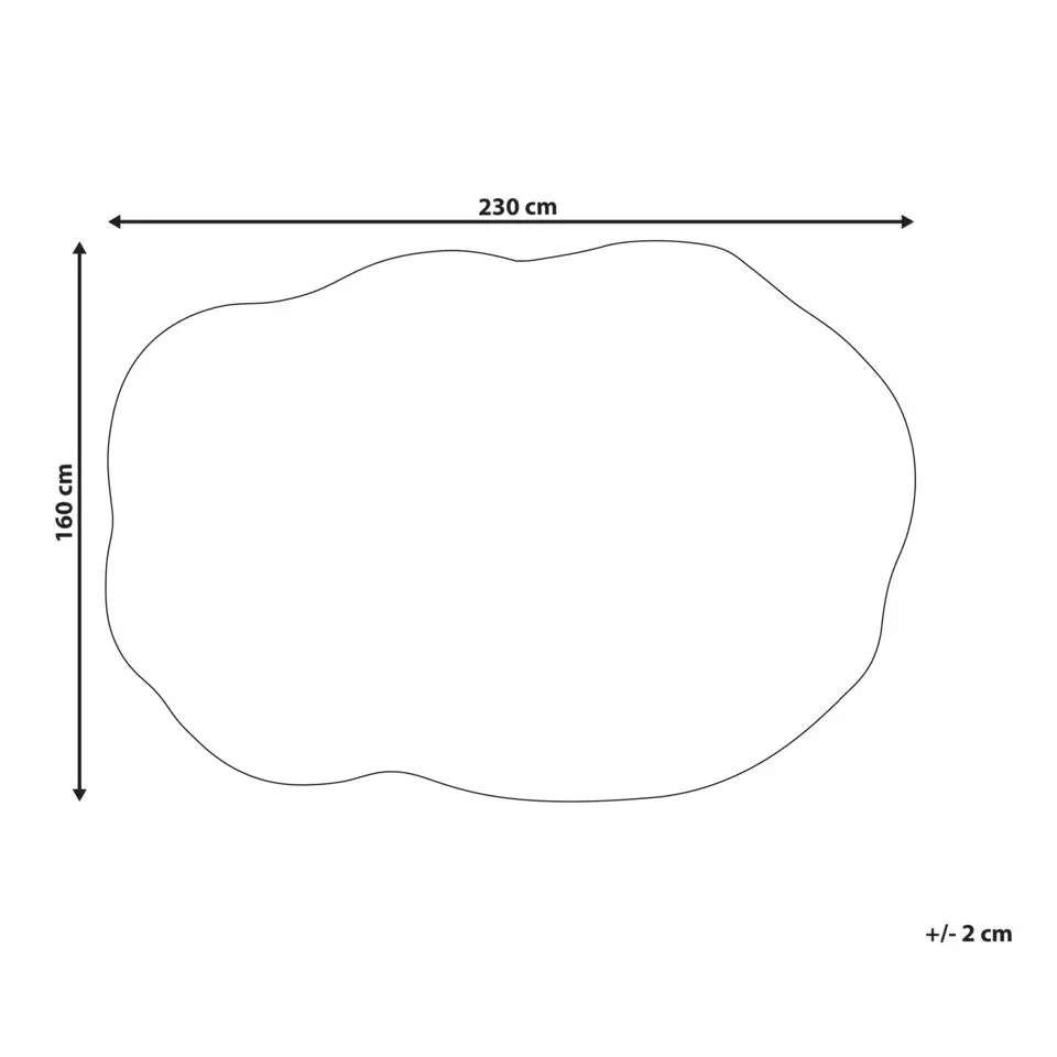 DERA - Vloerkleed - Bruin - 160 x 230 cm - Viscose