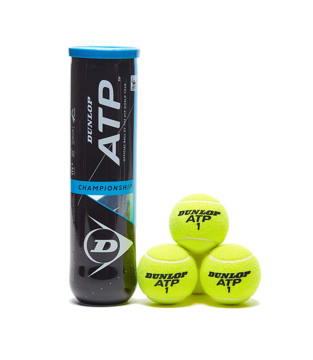 Dunlop - Balles de tennis ATP CHAMPIONSHIP (Jaune) (Taille unique) - UTRD1140