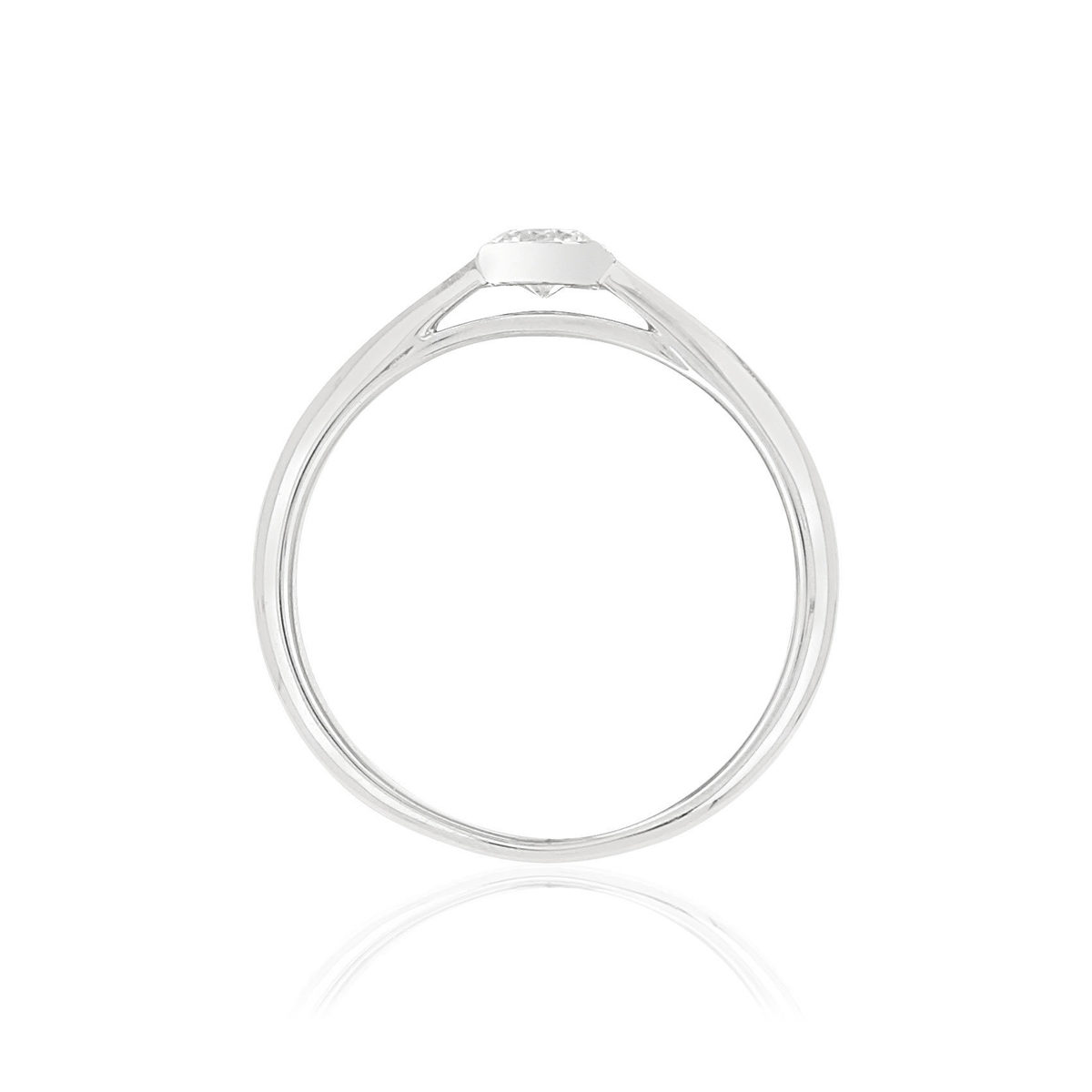 Bague MATY Or 375 blanc Diamant