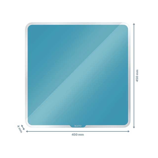 Whiteboard glastavle Leitz Cosy 45x45blå