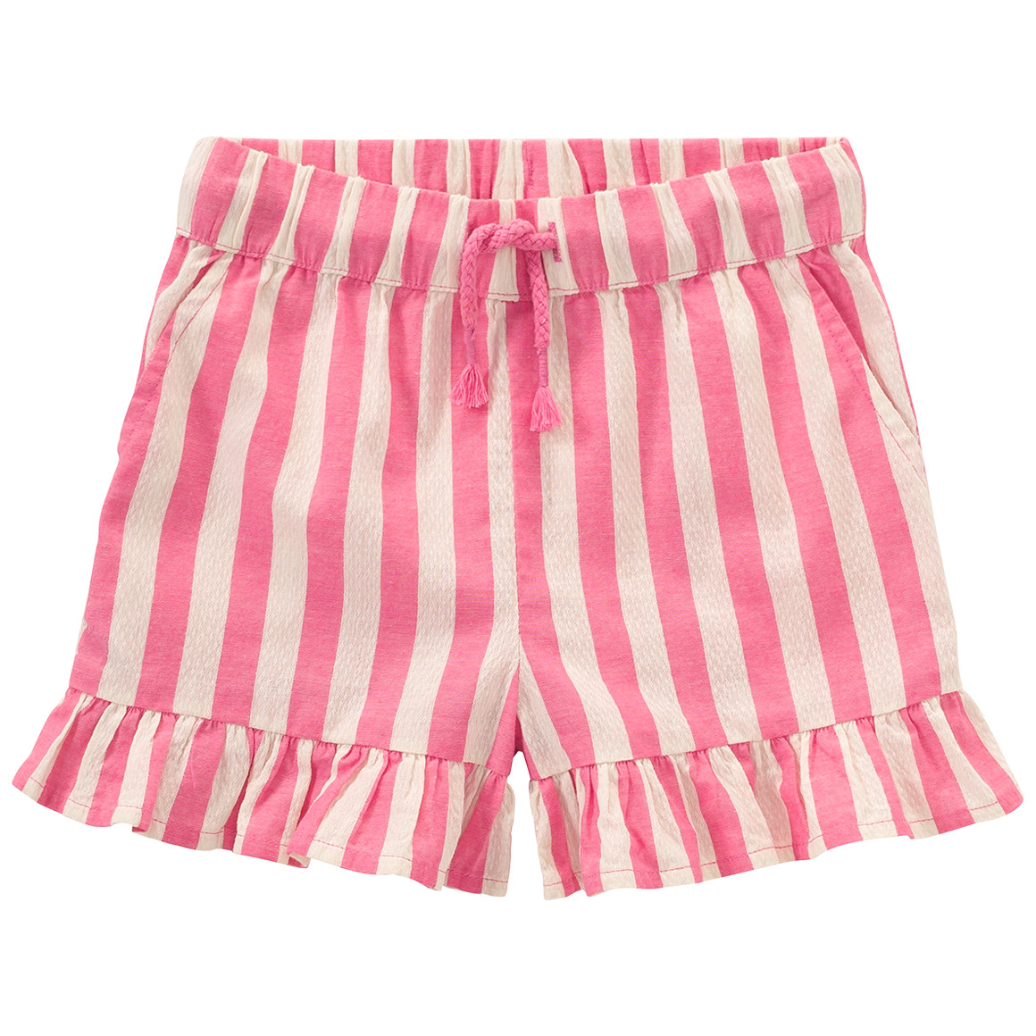 Jonas Nielsen Mädchen Shorts mit Streifen pink / weiss